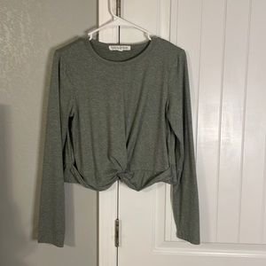 long sleeve crop top